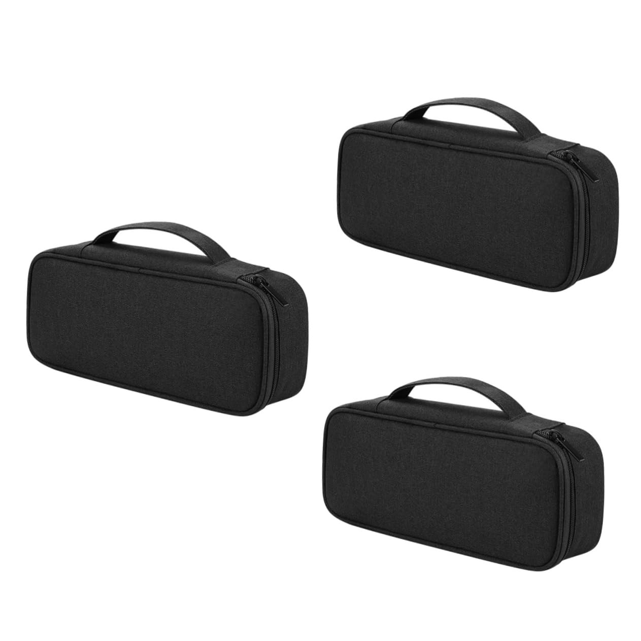 DOITOOL 3piezas Organizador De Accesorios Electrónicos Multifuncional para Cargadores Cables USB y Auriculares Estuche De Almacenamiento Compacto y Portátil para Viajes y Uso Doméstico