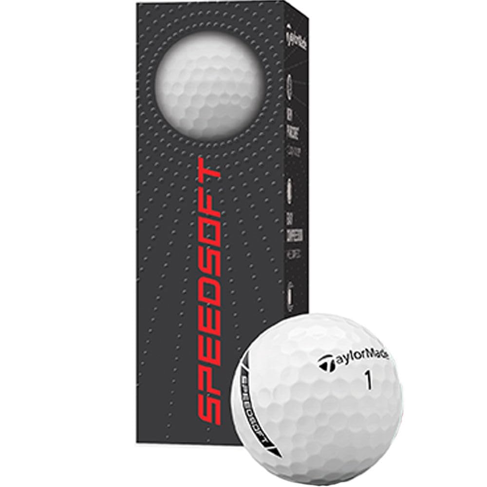 TaylorMade SpeedSoft Golfbälle für Herren, Weiß