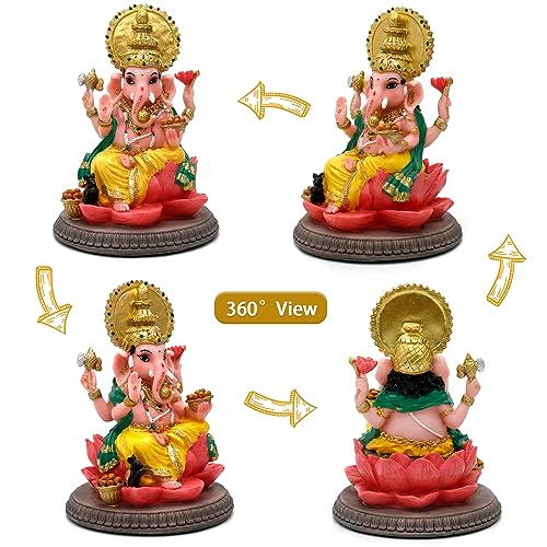 Estatua de Dios Hindu Ganesha 6.8 pulgadas miniatura 2