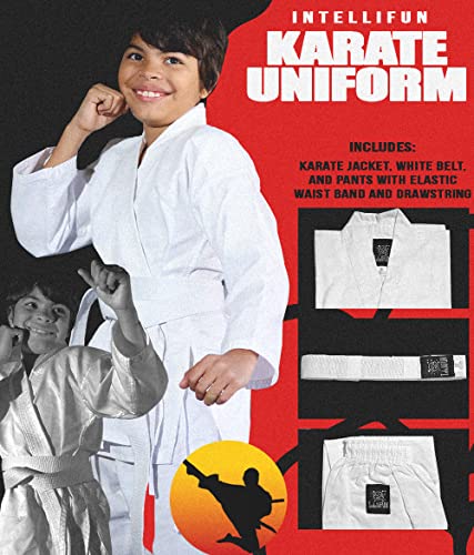 Intellifun Karate Uniform With Belt For Kids Durable Student Karate Gi Martial Arts Uniform thumb #1