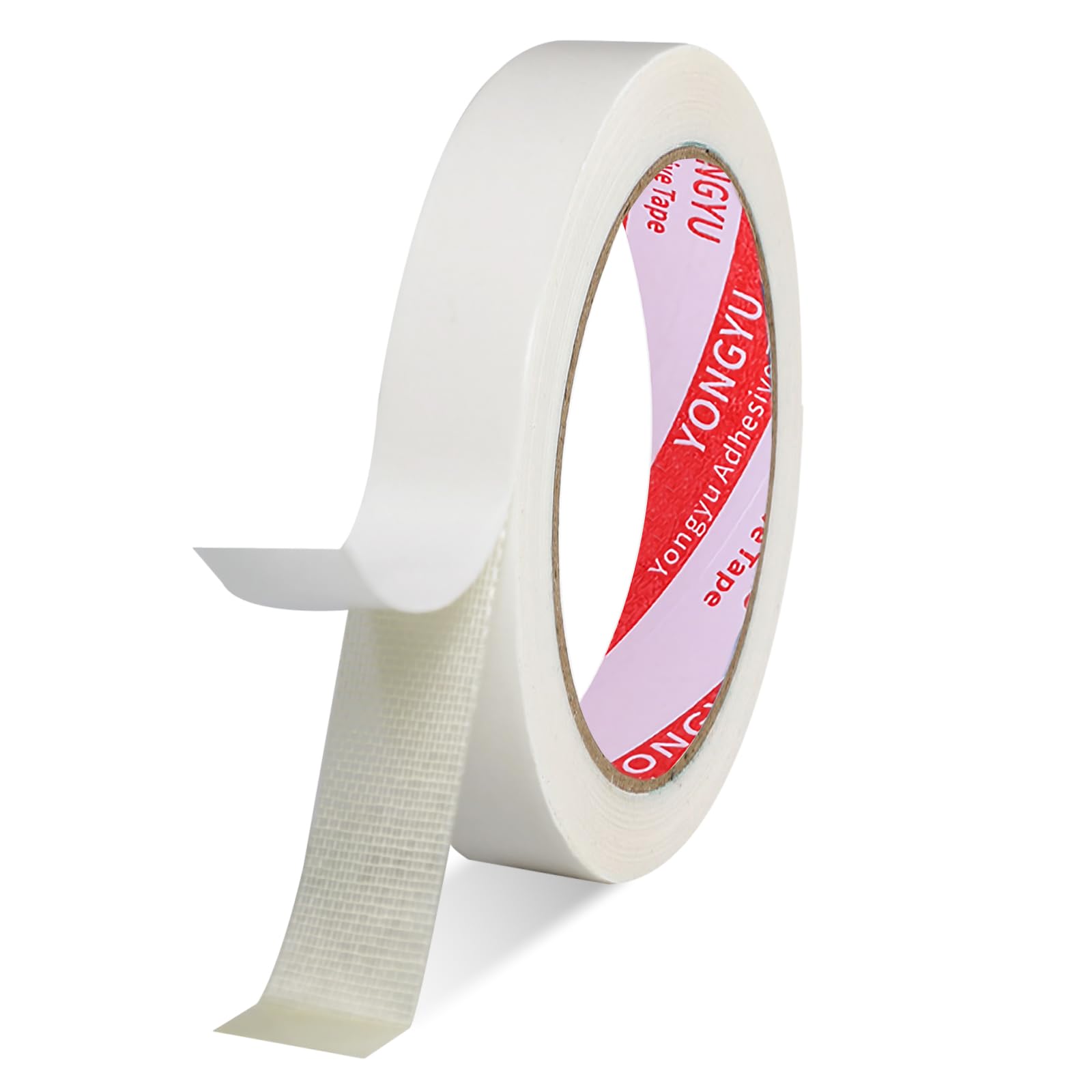 YHTCC 15mm×10m Double Sided Fabric Tape, Multifunctional Double Sided Tape