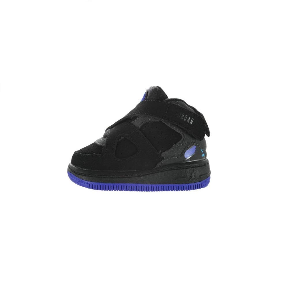 TODDLERS NIKE JORDAN AJF 8 BABY SHOE (385069 041) (5 M, BLCK / BRIGHT CNCRD-DRK CHRCL-AQT)