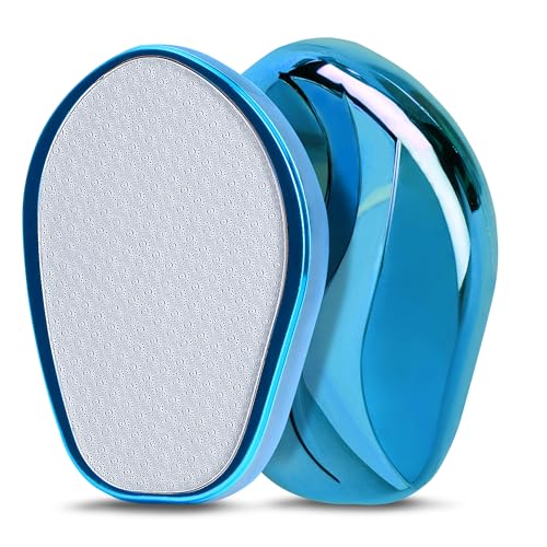 UQQU Lima de pie de nano cristal, raspador de pies para eliminación de piel dura, pulidor de pies de pedicura para pies suaves y saludables, nano tecnología para mejores resultados, color azul