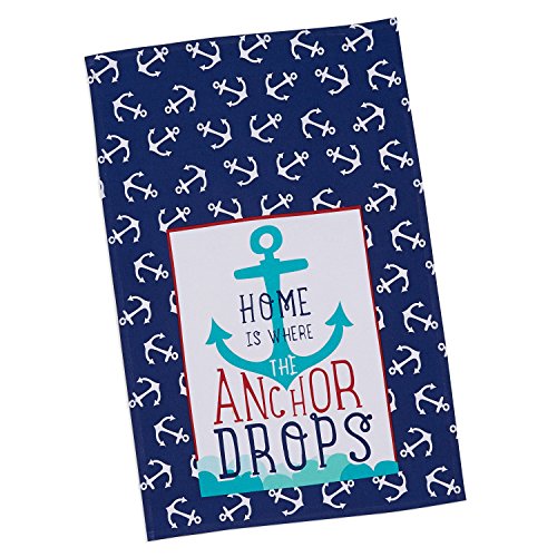 DII Anchor's Away Collection Kitchen, Dishtowel Set, 18x28, Printed, 2 Piece - Image 2