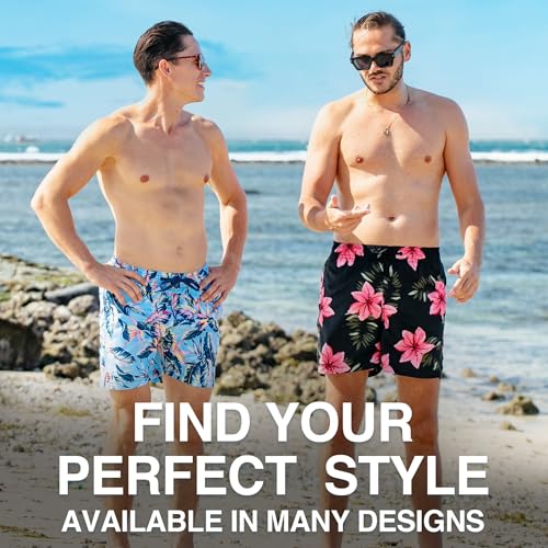 Image of Kanu Surf Men's Big Viper Extended Size Stripe Swim Trunk