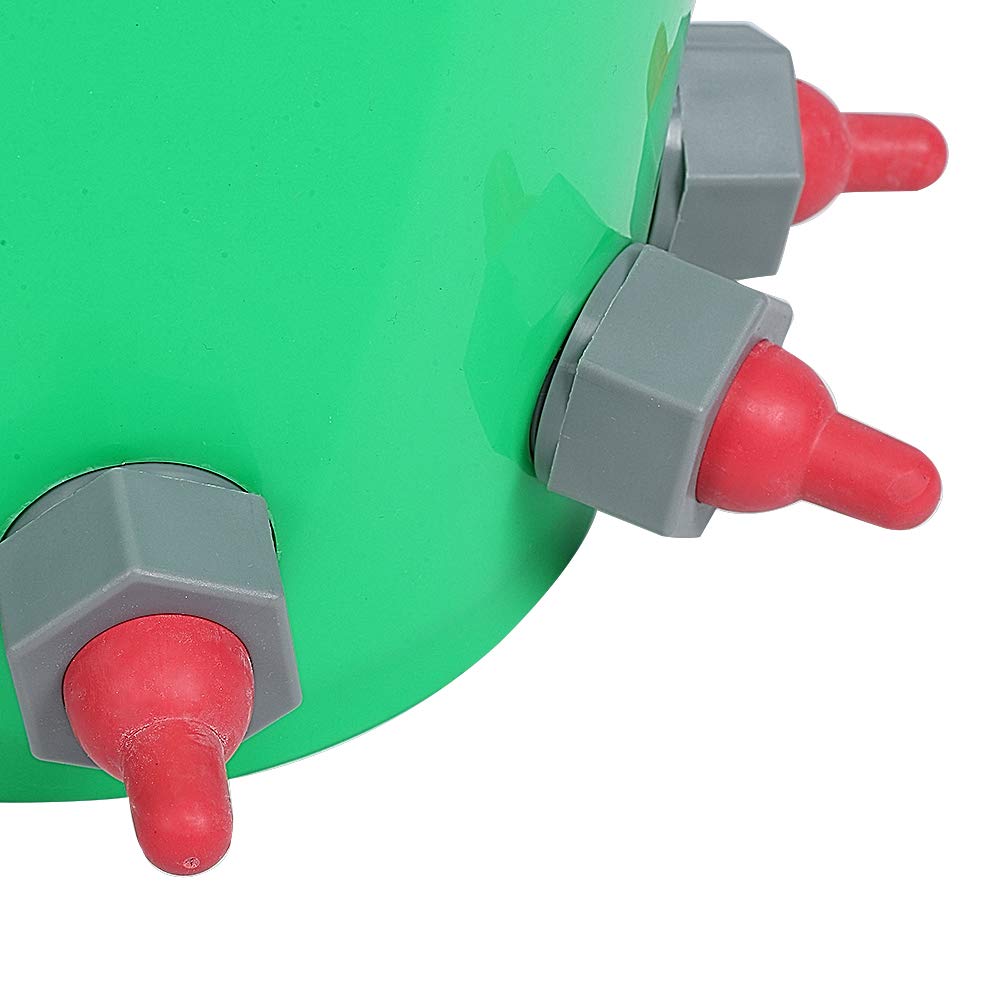 HL MP69 Plastikowe smoczki 8L Wiadro na mleko jagnięce o dużej pojemności dla bydła Owce Zwierzęta gospodarskie Typ montażu Konstrukcja smoczka Solidny Trwały Długa żywotność (Model z pięcioma ustami)