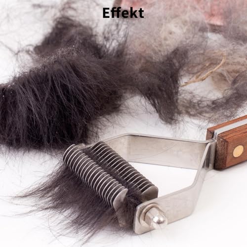 SHYSBV Coat King Harke für Haustiere, 14 Klingen, katzenkamm,professioneller Haustier-Entfilzungskamm, Fellpflege, Abisolierwerkzeug für Hunde und Katzen,Fellwunder Bürste Hund, 6,2 cm, 1 Stück