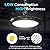 HYPERLITE LED High Bay Light with Reflector 100W 12500LM 5000K Daylight, High Bay LED Lights with US Plug for 10-14FT Garage Shop Barn