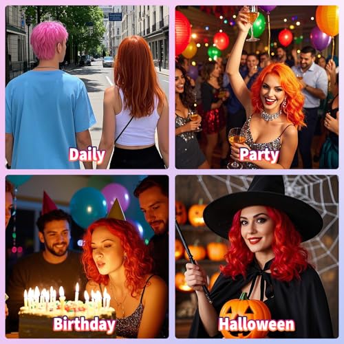 Image of Green Hair Color Spray,Hair Spray Temporary for Women Kids Men,Washable Temporary Hair Dye Spray,HairSpray Color Non-Sticky,For Cosplay,Christmas,Halloween Crazy Hair Day,Festivals. (Green)