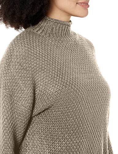 Image of ZESICA Women's Turtleneck Batwing Sleeve Loose Oversized Chunky Knitted Pullover Sweater Jumper Tops