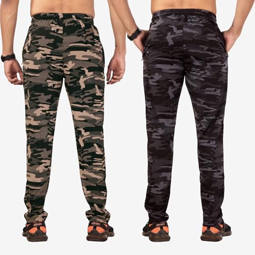 Image of Mens Track Pants | Army Style Camouflage | Stretchable | Combo
