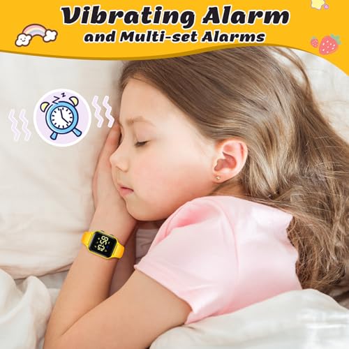 Image of LAVAREDO Kids Digital Watches for Boys Girls,Waterproof Sport Watch with Pedometer Stopwatch Vibration Alarm for Ages 5-13,No App Fitness Tracker Watch for Kids Teens Birthday Gifts