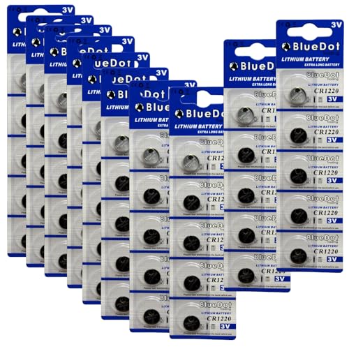 Baterías CR1220 3V Litio para relojes y juguetes, pack 50