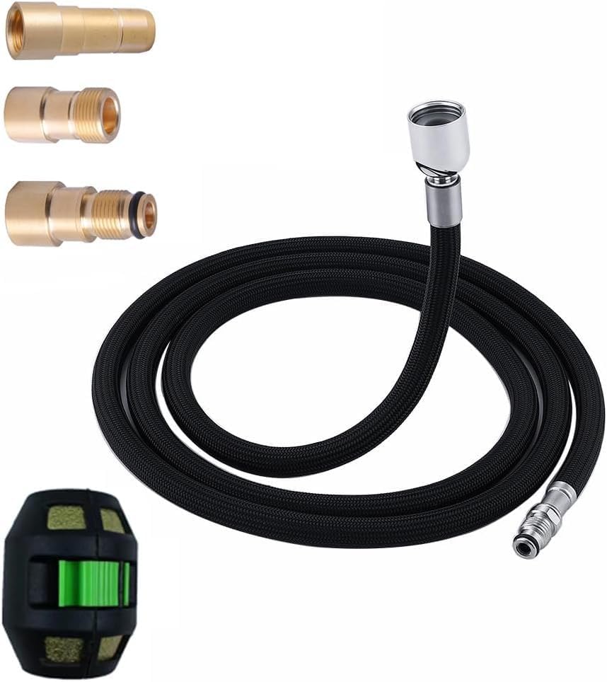 Pull out Hose Kit Compatible for K-1219935-BC with 13.5oz Pull Down Faucet Hose Weight Ball, Classic Pull-Out Hose for Kohler K-1219935-BC/K-1304674-BC Hose Replacement Parts, Black