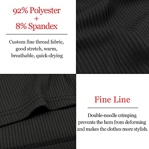 Muscle Cmdr Men's Slim Fit Muscle Polo Shirts Long&Short Sleeve Stretch Quick Dry Tee Casual Golf Athletic T-Shirts3