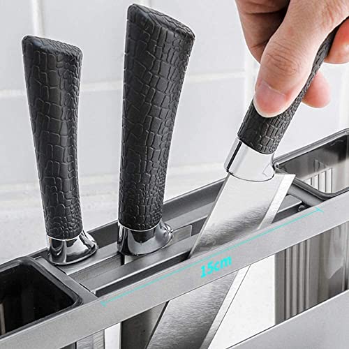 Soporte de cuchillos para cocina de acero inoxidable antisuciedad 7