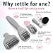 Termalk 6-in-1 Titanium Derma Roller for Face and Body – Kit with Micro-Needles (0.25mm) and (0.3mm) – 300, 720, and 1200 Needles for Men and Women