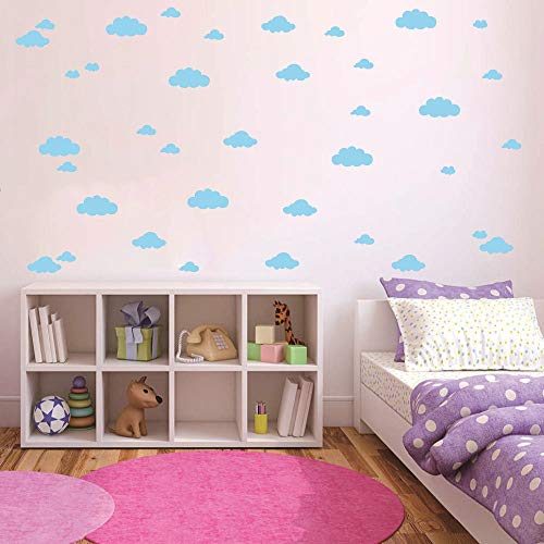 31 Piezas Vinilos Decorativos Nube Azul Claro miniatura 4