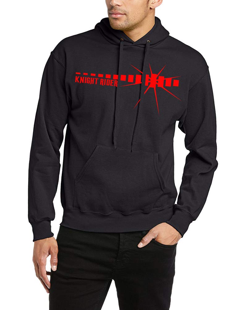 Knight Rider Hoodie Kitt Hassel Hoff TV (Red, M)