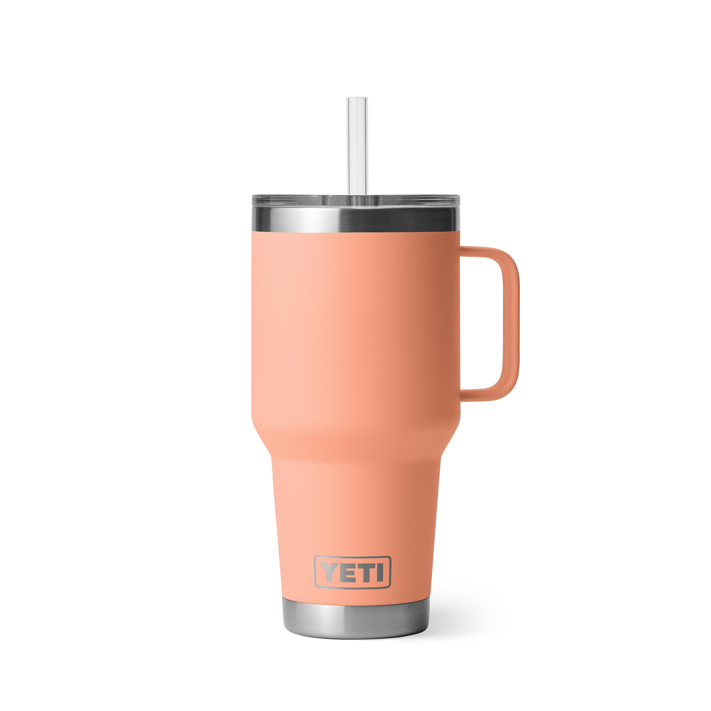 YETI Rambler Straw Mug, Stainless Steel Vacuum Insulated Mug with Stronghold Lid, Lowcountry Peach, 35 oz (1 l) - Image 2