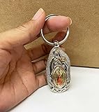 First Communion Keychain Favor (12 PCS) Our Lady of Guadalupe Baptism Metal Key Ring/Recuerdos para Primera Comunion Niña Niño Bautizo