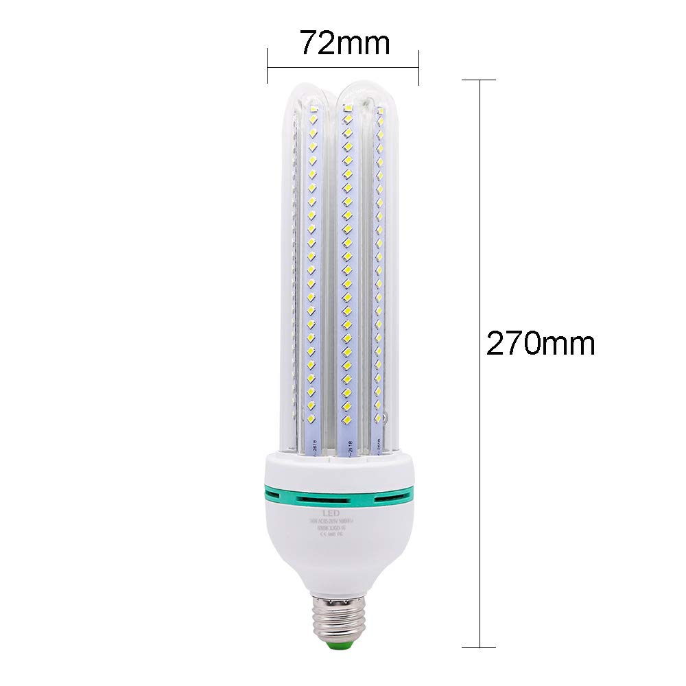 Xindaxin® E27 Mais Glühbirne Beleuchtung LED Leuchtmittel,Nicht dimmbar,36W 6000K Kaltweiß,Geringer Stromverbrauch,20er-Pack