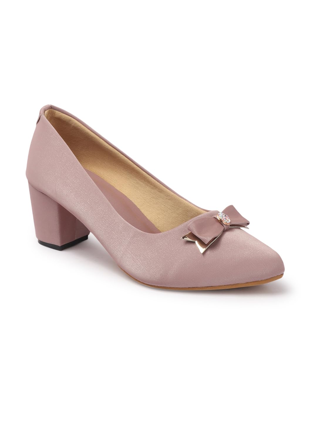 Women Comfortable Block Heel Pointed Toe Strapless Fashion Shoes for Party, Office use, Casual use-image-25