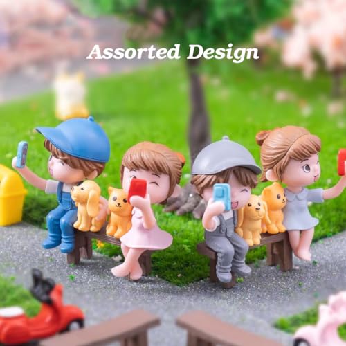 Image of CraftVatika Miniature Couple Showpiece,Romantic Valentine Gifts for Girlfriend Boyfriend Husband Wife,Home Decor Items,Shelf Table Decor,Birthday Gift,Long Distance Relationship Gifts,6.5cm,3.5cm