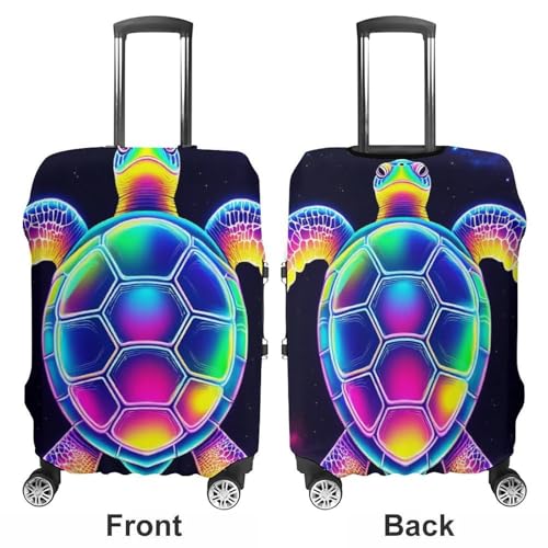 Luggage Cover Elastic Washable Anti-scratch Suitcase Protector Sea Turtle Colorful Elastic Suitcase Cover Luggage Protector3