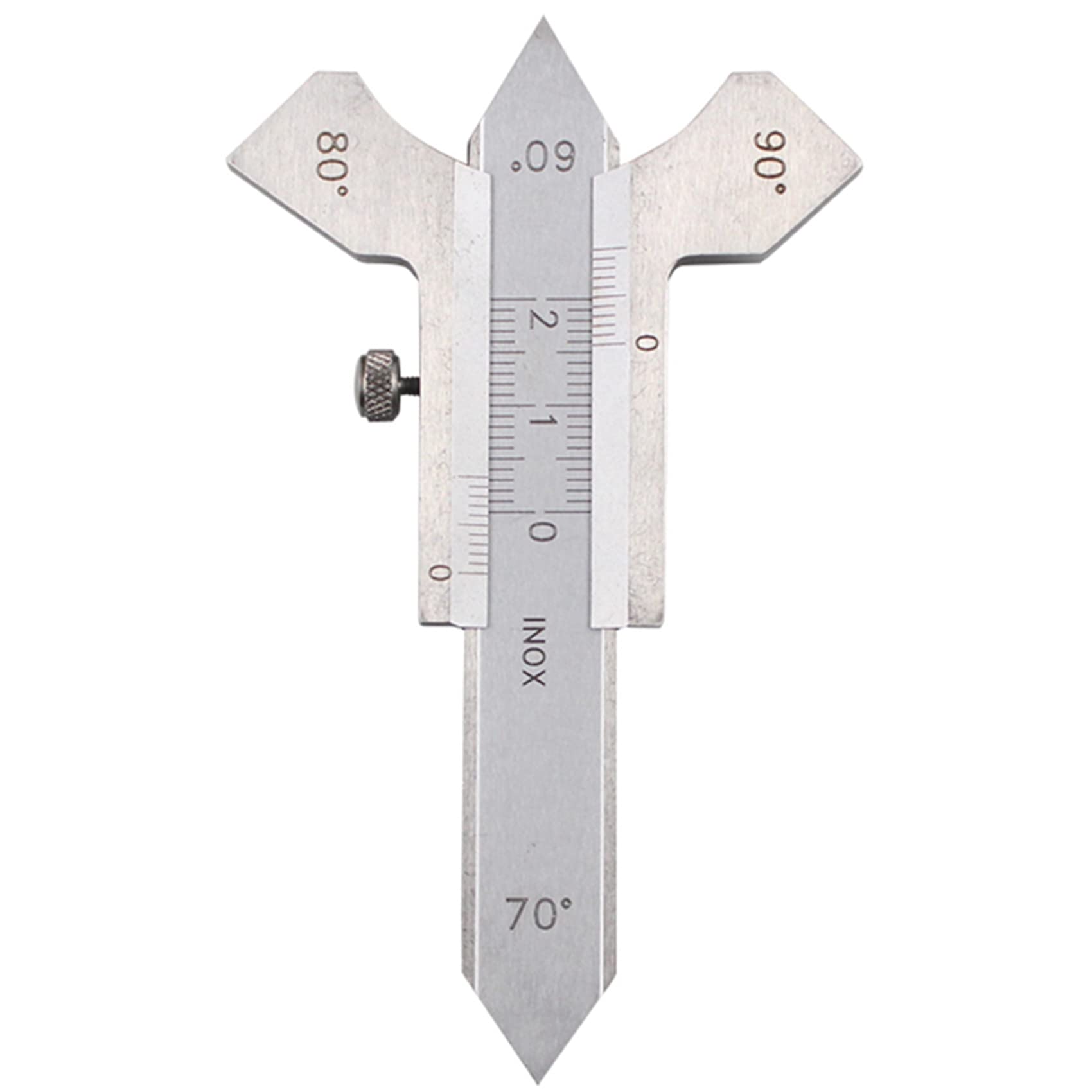 12 piezas Soldadura Calibre Soldadura Calibre Inspección Costura/Esquina Redonda/ Prueba Tamaño Soberano Regla Kit de Medición Kit de Combinación