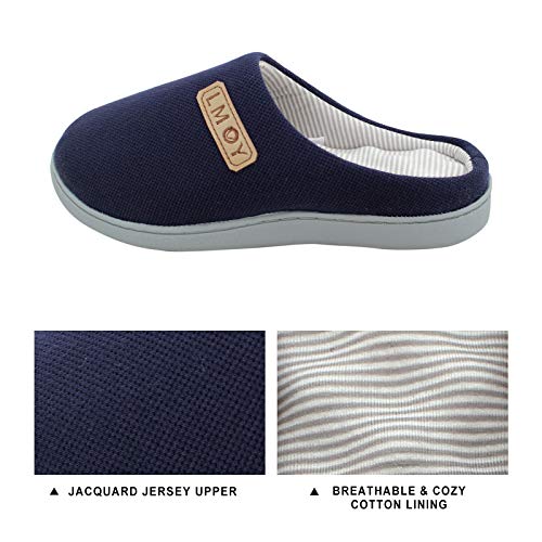 LMOY Foot Massaging Men's Slippers Cozy Wool-like Slip on House Shoes Lightweight Bedroom Slippers Non Slip Indoor Super Soft Comfy Rubber Sole Bubbles Cushion Women Size 5/6 Grey…3