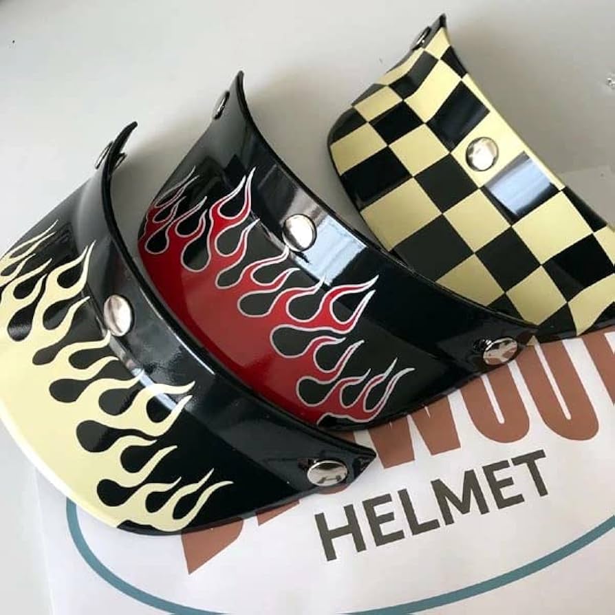 Amazon.co.jp: 500TX ヘルメットバイザー ビンテージ ジェット