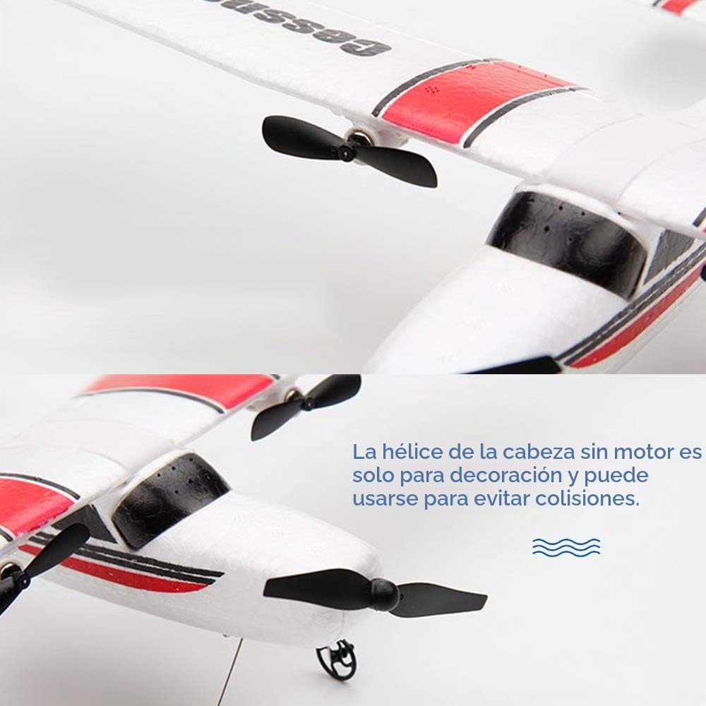 Goolsky FX801 Avión RC Cessna 182 2.4GHz 2CH RC Avión Aeronave Vuelo al Aire Libre Juguetes para Niños