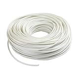 32.8 Yards PVC Welt Cord Piping, 3mm White Polyester Piping Cord for Crochet, Knitting, Weaving or Trim in Garments, Cushions
