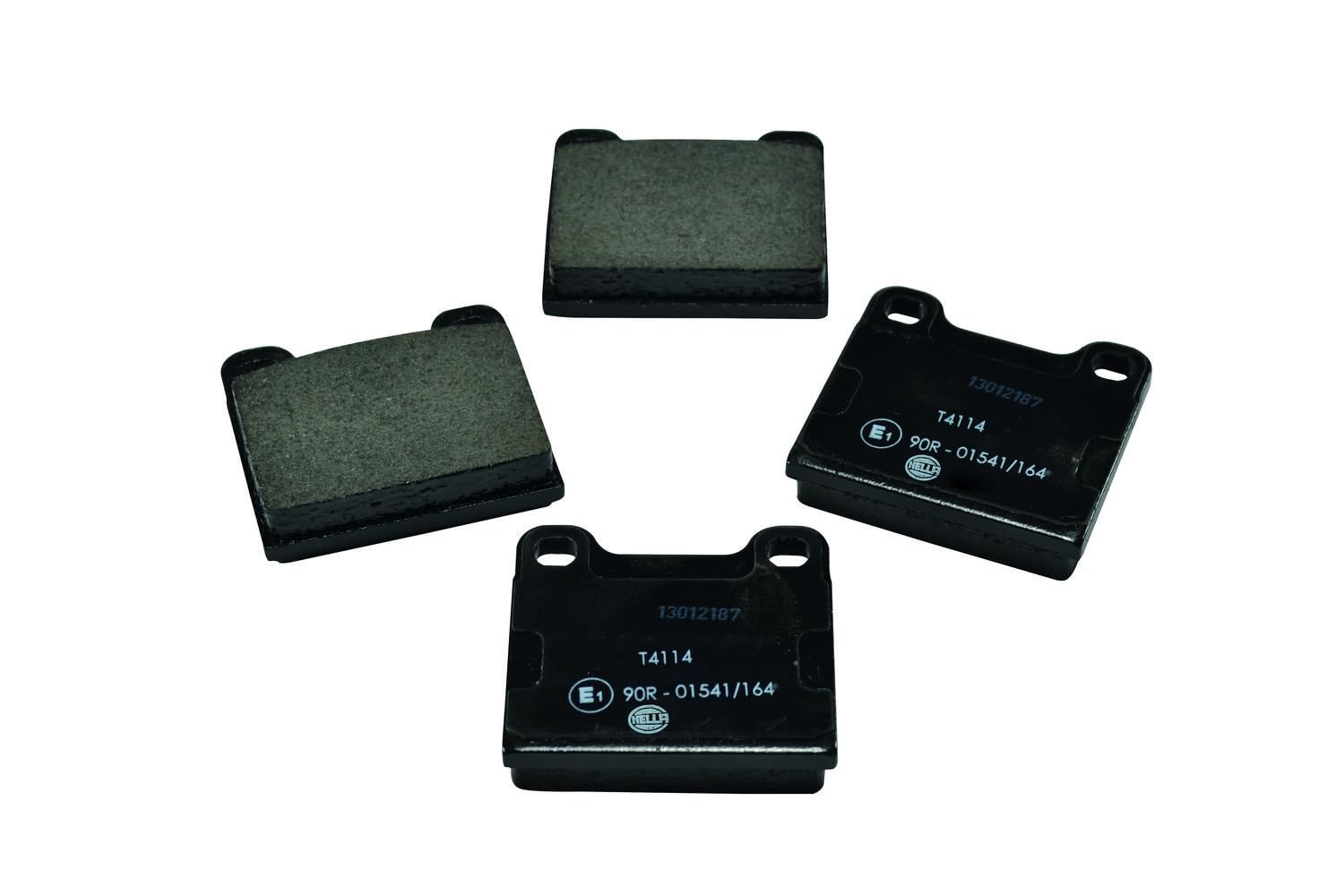 HELLA 8DB 355 017-441 Brake pad set - not prepared for wear indicator - T4114 - for e.g. MERCEDES-BENZ