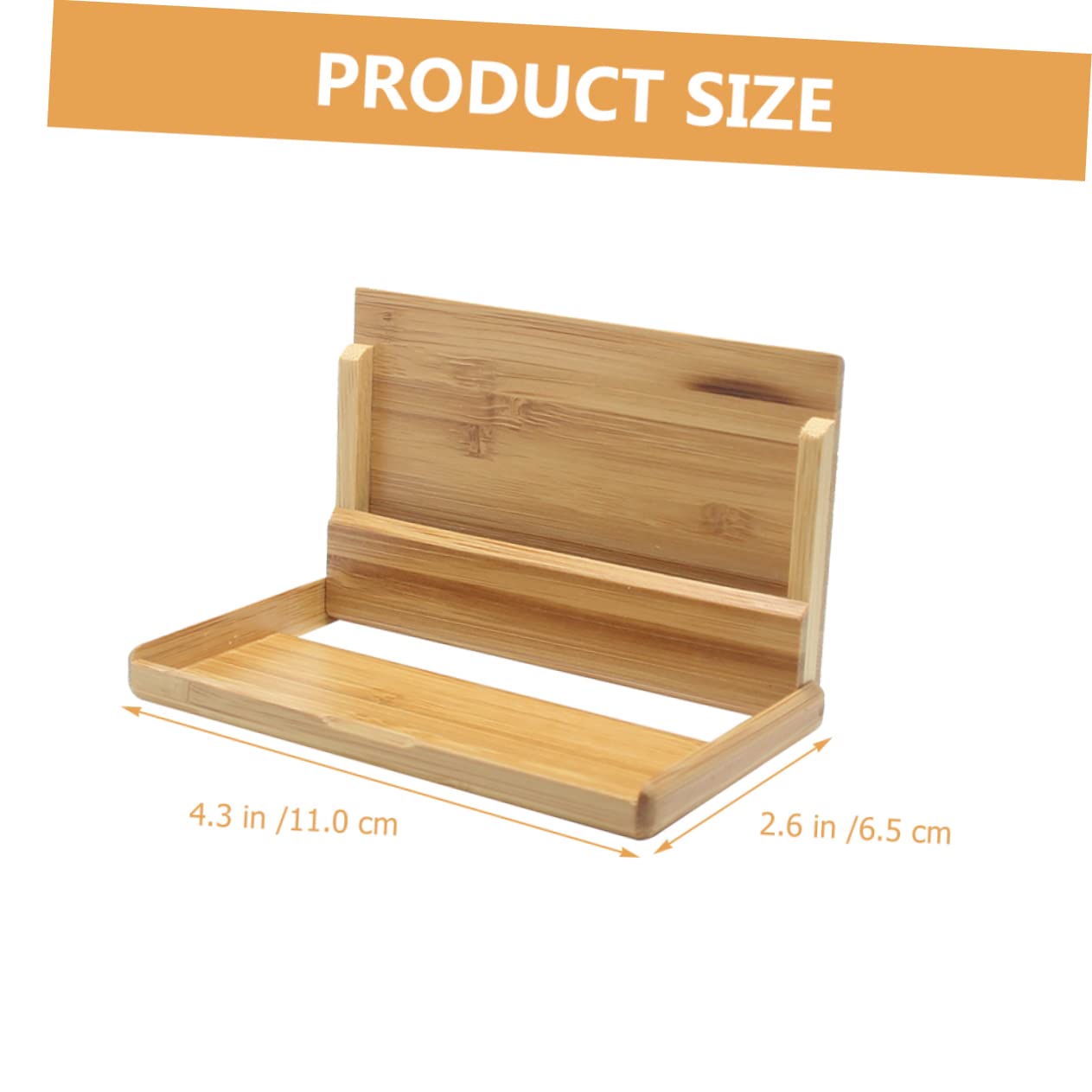 Support Cartes De Visite En Bois Bambou - Présentoir Élégant Style Chinois Pour Bureau Et Maison
