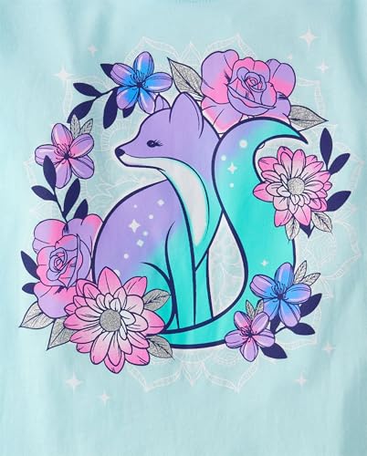Image of The Children's Place Girls' Unicorns,Sports,Butterflies Long Sleeve Graphic T-Shirts,2 Pack