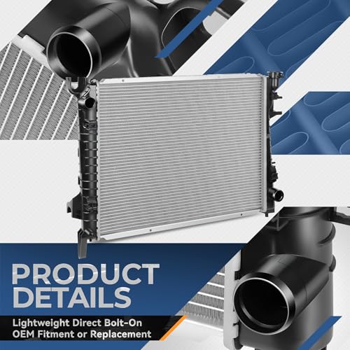 Image of Auto Dynasty 2480 Radiator for 2002-2008 Dodge Ram 1500 2500 3500 | 1-Row Cooling Radiator Fit 3.7L 4.7L 5.7L 5.9L V6 V8 Models, Aluminum Core, DPI 2480