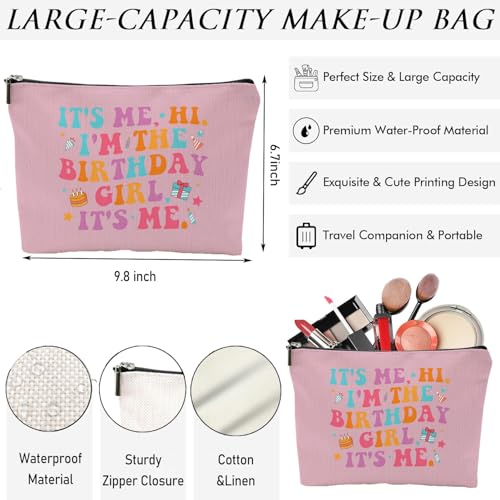 QualityLife Tay Birthday Set With Makeup Bag,Keychain,Bracelet Singer Merch Cosmetic Bag for Music Lovers,Womens Birthday Gifts4