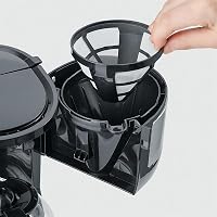 Severin Kompakt Filter Kaffeemaschine KA 4819, Gebürstet, Schwarz, Silber – Ansicht 4