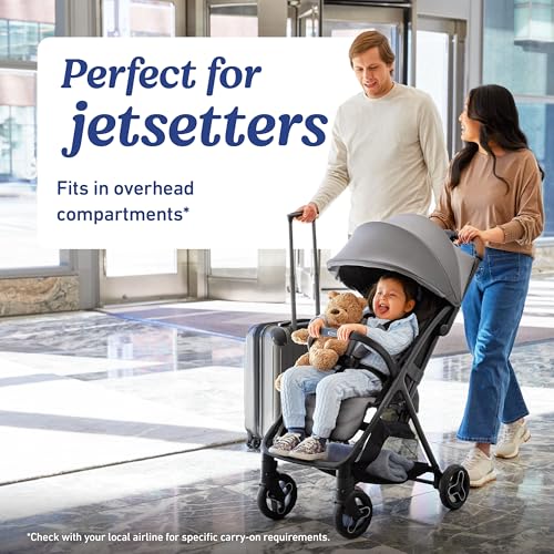 Image of Graco Ready2Jet Travel System - Compact Travel Stroller with Automatic Fold and SnugRide Lite Infant Car Seat