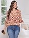 SAMPEEL Blouses for Women Dressy Casual 3/4 Length Sleeves Tops Summer Boho Clothes for Women 2025 Fashion L