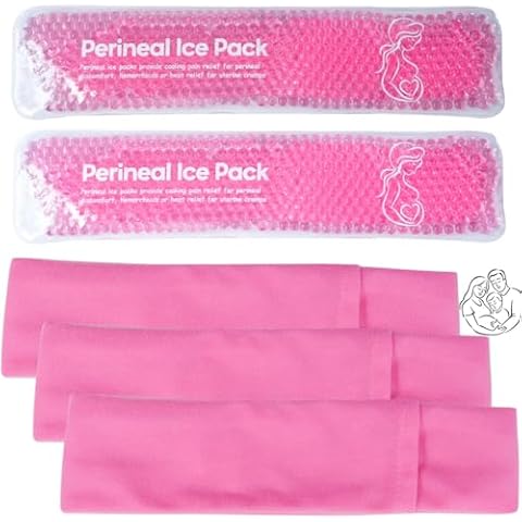 Reusable Perineal Cooling Pad for Postpartum and Hemorrhoid Pain Relief,Instant Perineal Cold Pack,Vaginial Ice Pack for Pain Relief (red-zhuzhu) Cover
