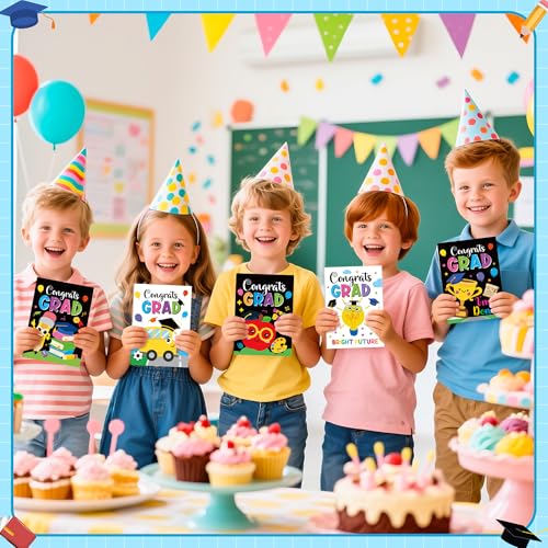 Image of Bulk Graduation Coloring Books - 48 Pcs Kindergarten Graduate Mini DIY Books for Kid Preschool Congrats Grad Coloring Booklet for School Grad Ceremony Party Favor School Classroom Gift Goodies Stuffer