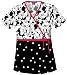Disney Cherokee Women's Mock Wrap-Top in Minnie Pattern
