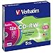 Produktbild Verbatim CD-RW DataLifePlus 8-10X 700MB Colour,5 Pack, 43167 (Colour,5 Pack)