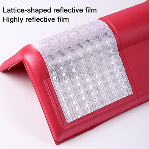Protezioni angolari da parete, colonna spessa 0,6 cm per magazzino, officine, pavimento terra, garage, paraspigoli, rosso, 2 pezzi, rosso