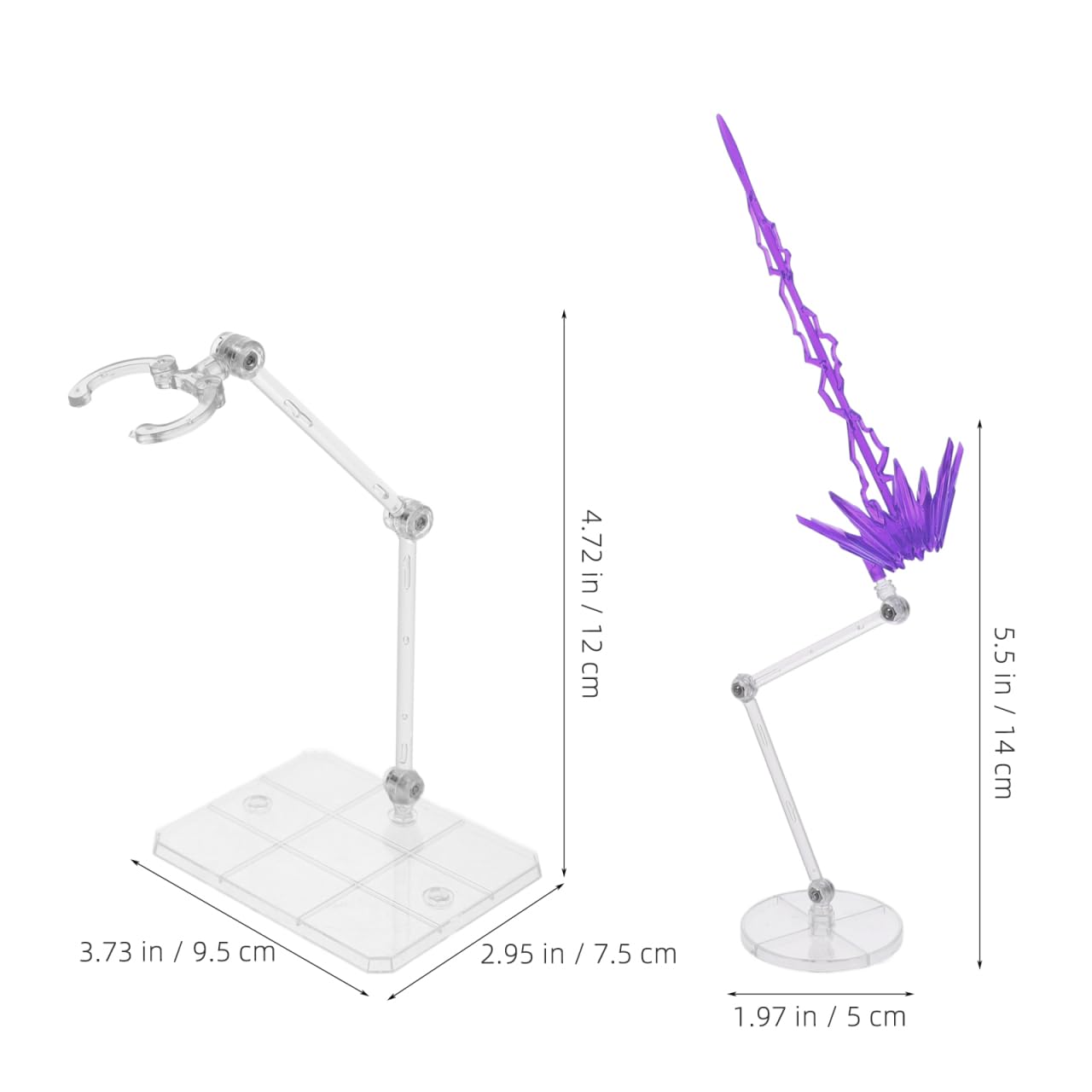 Vaguelly Energy Ornament Doll Stand with Stable Base Figure Display Stand Action Figure Accessories for Model Decoration - Image 2