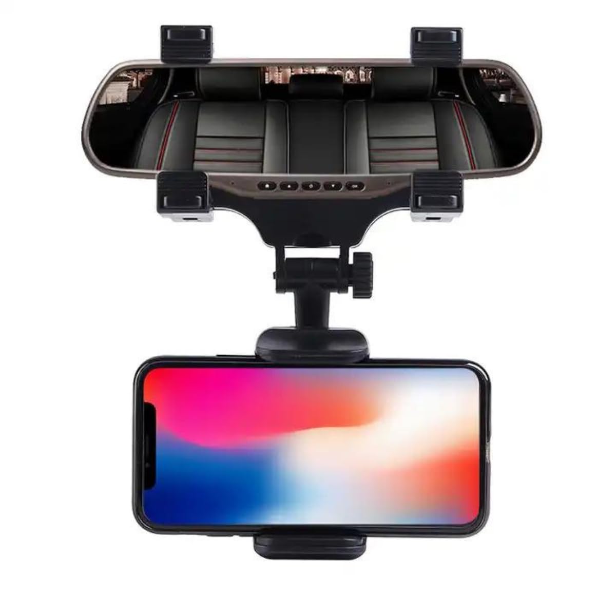Azacus Car Rearview Mirror Holder Phone Bracket Car Dashboard Phone 360 Rotation for Cell Phone Holder Stand Base Vehicle Rear View Mirror Phone Holder Mount Smartphone-Rubber,for 4 to 6.7 inch screen (B0CMJCCWQR) Amazon Price History, Amazon Price Tracker