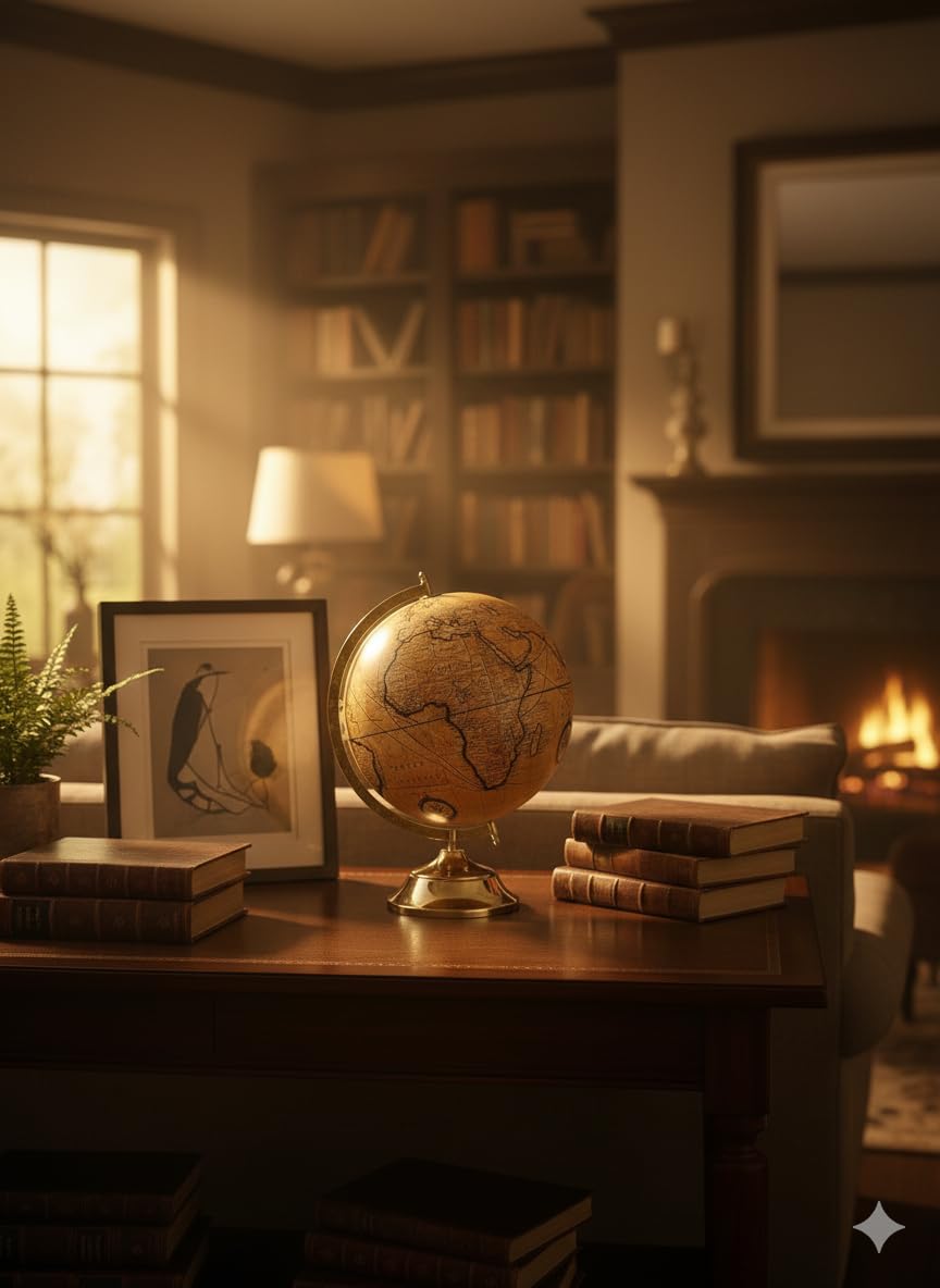COSMIC GLOBE EXPORTS Rotating World Globe 12 Inch with Metal Arc and Stand for Home Décor, Office Decor and Decorations items,Study Table decor Items, Birthday, Party Gifts and Anniversary. 2
